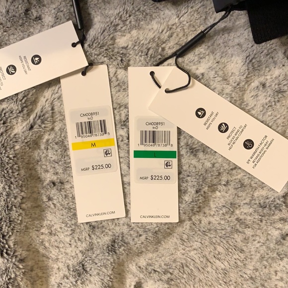 Calvin Klein Dark Navy Puffer Jacket with Inner Bib - Picture 7 of 7